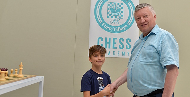 Открытие шахматной академии Анатолия Карпова в Forte Village Resort!